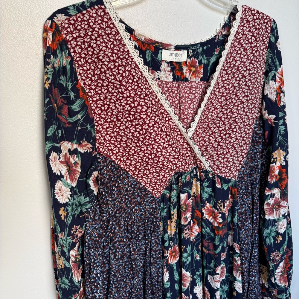 Umgee boutique boho patchwork flowy spring summer… - image 6